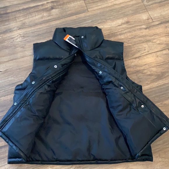 MARC NY FAUX LEATHER PUFFER VEST - Picture 3 of 6
